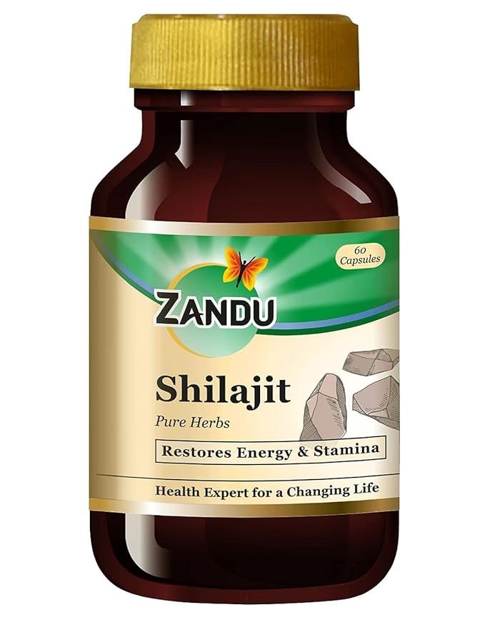 Zandu Shilajeet Capsules 60 Caps Infused with Goodness of Natural Shilajeet