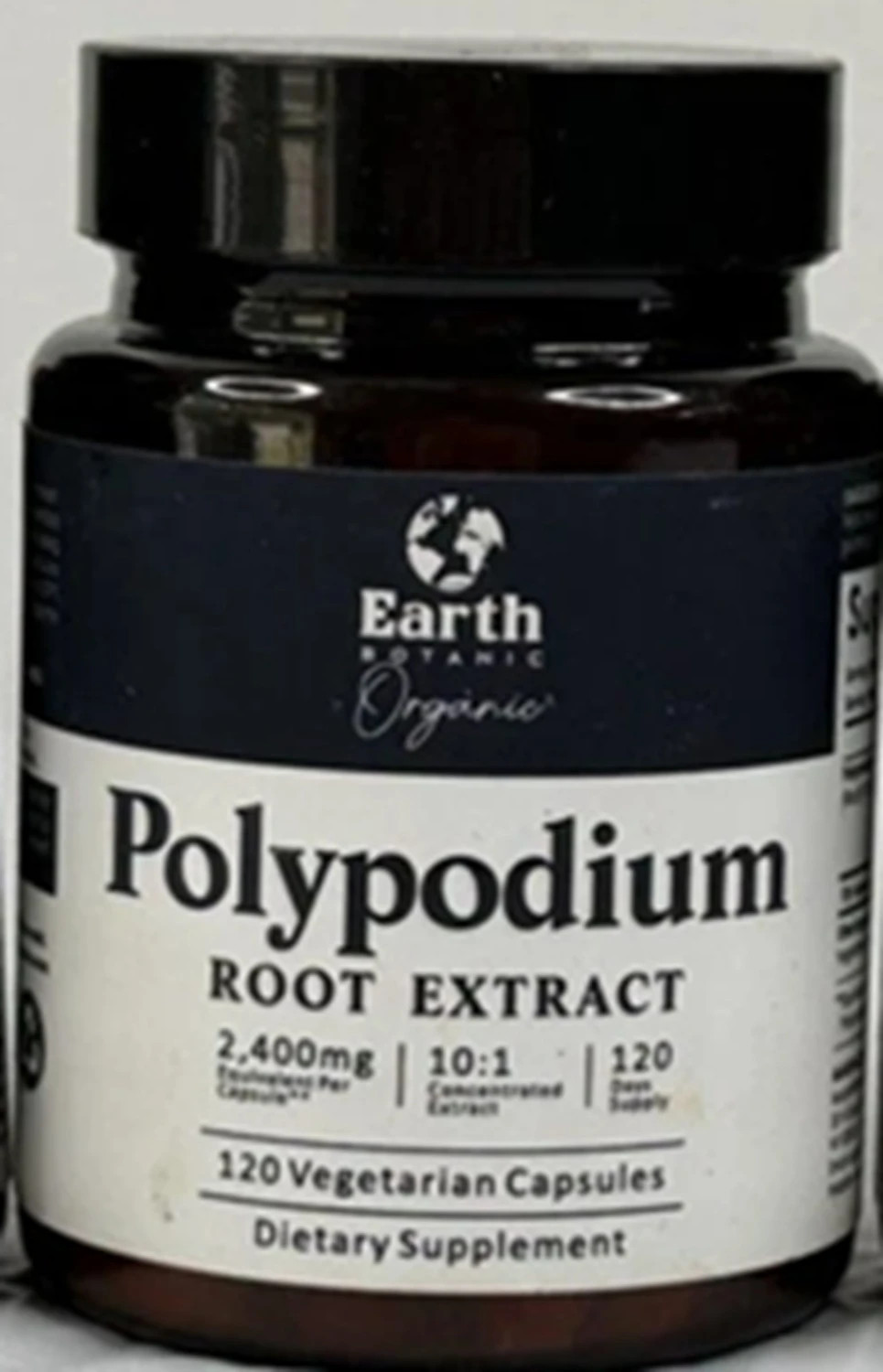 Earth Organic Polypodium Root Extract 120 Veg Capsules Exp 09/2027 NEW