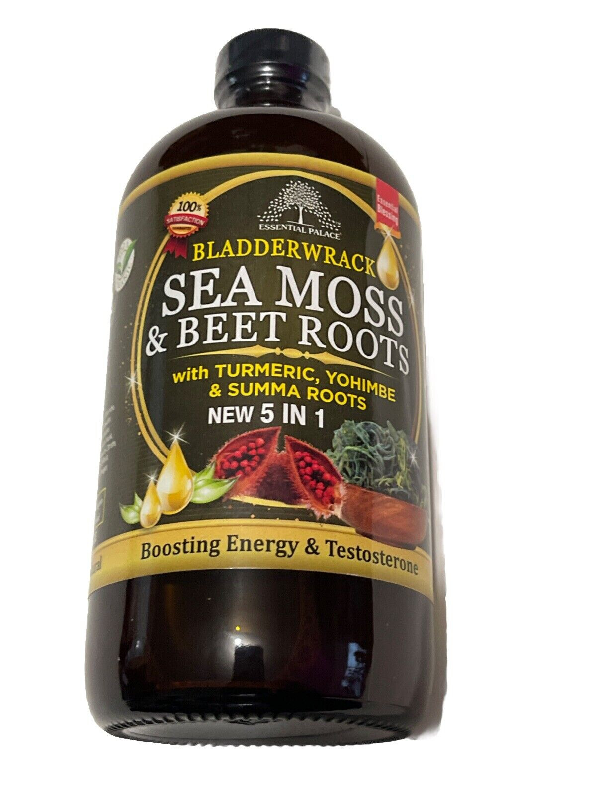 Bladderwrack, Sea Moss, and Beet Roots Bitters by Essential Palace – 16 oz New