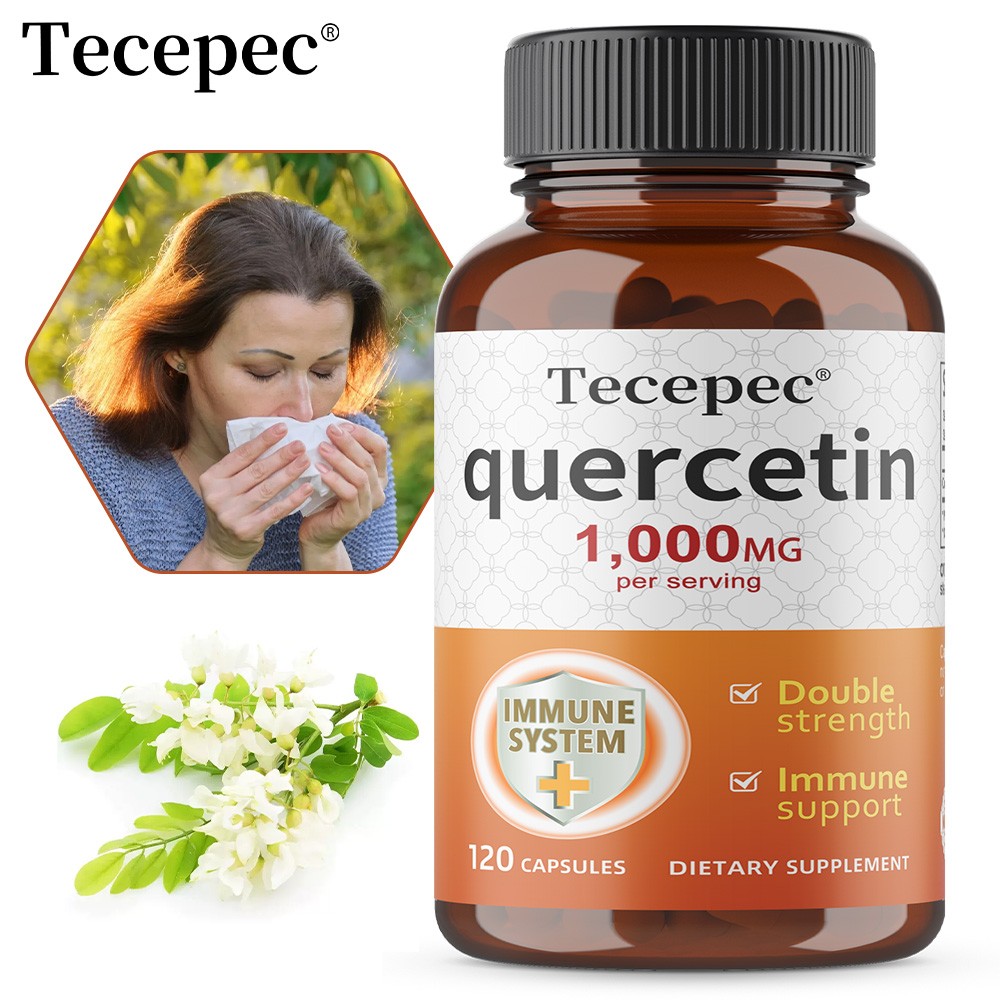 Quercetin Vegetarian 120 Capsules Supplements Immune Support Respiratory Health