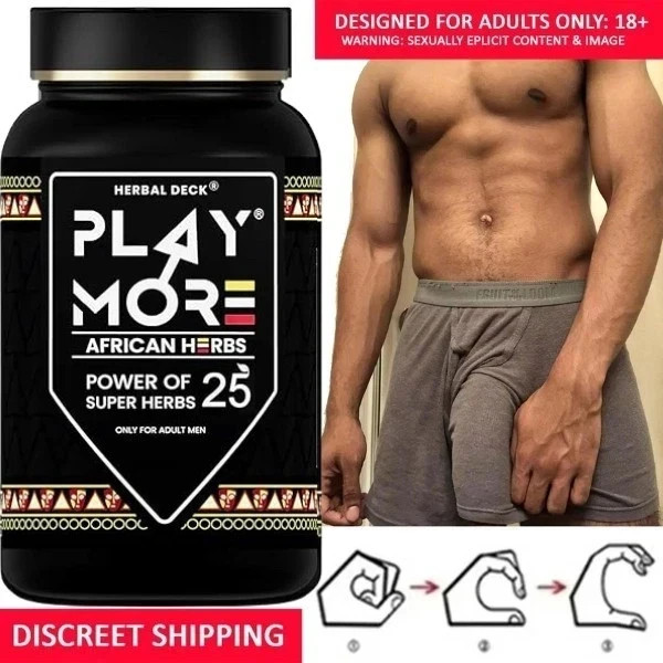 African Herbs Original Playmore Powder for Men Energy, Endurance & Stamina