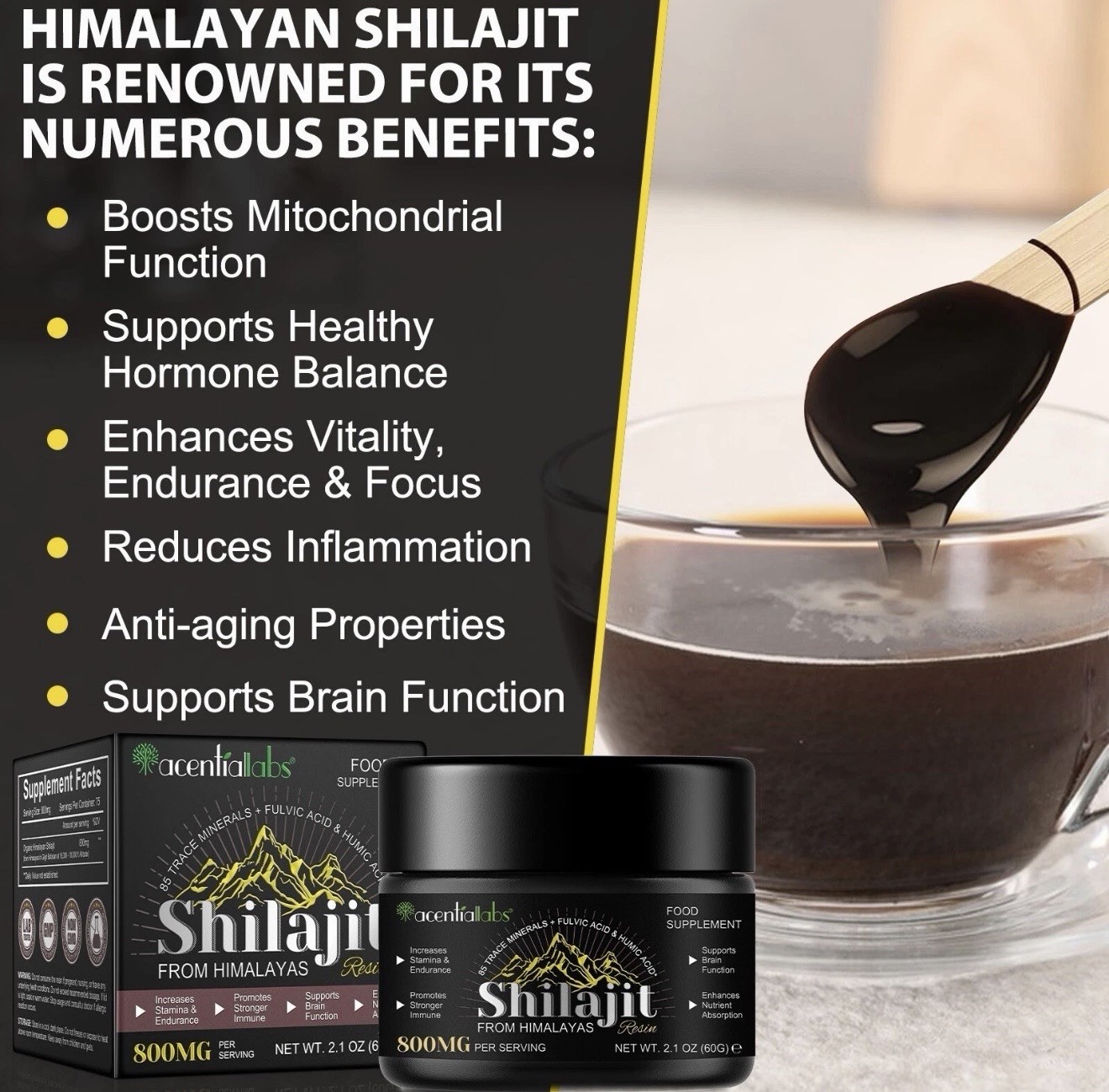 7Pack 100% Himalayan Shilajit, Soft Resin,Organic,Extremely Potent,Fulvic Acid