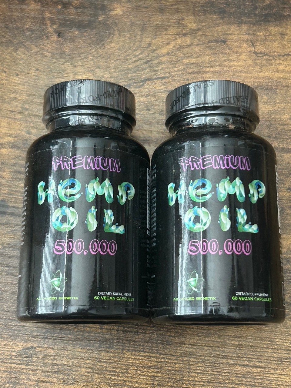 Advanced Bionetix True Hemp 500,00 Oil Blend 60ct Exp 12/2027 2 Pack