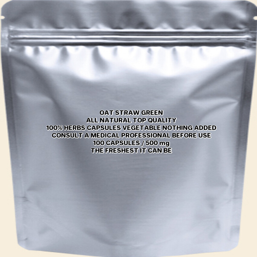 OATSTRAW GREEN Fresh Powder The Freshest It Can Be Silica 100 Veg Capsules