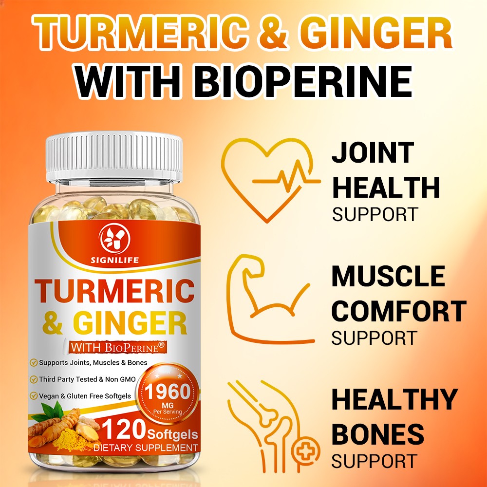 Turmeric Curcumin Highest Potency 95% 1950mg with BioPerine Black Pepper Extract
