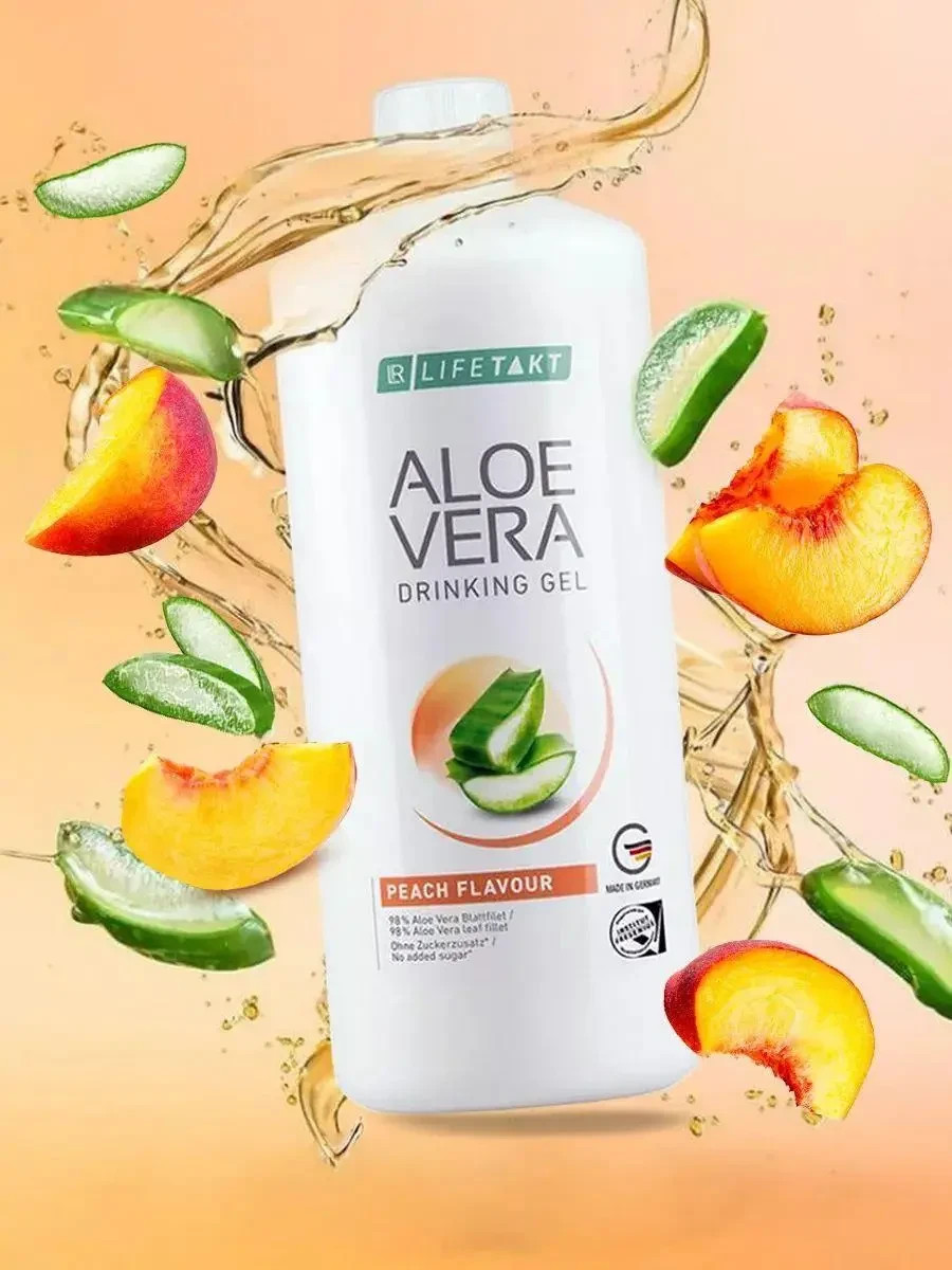 LR Lifetakt Aloe Vera Drinking Gel Peach Flavour – 1000 ml./33.3 fl.oz