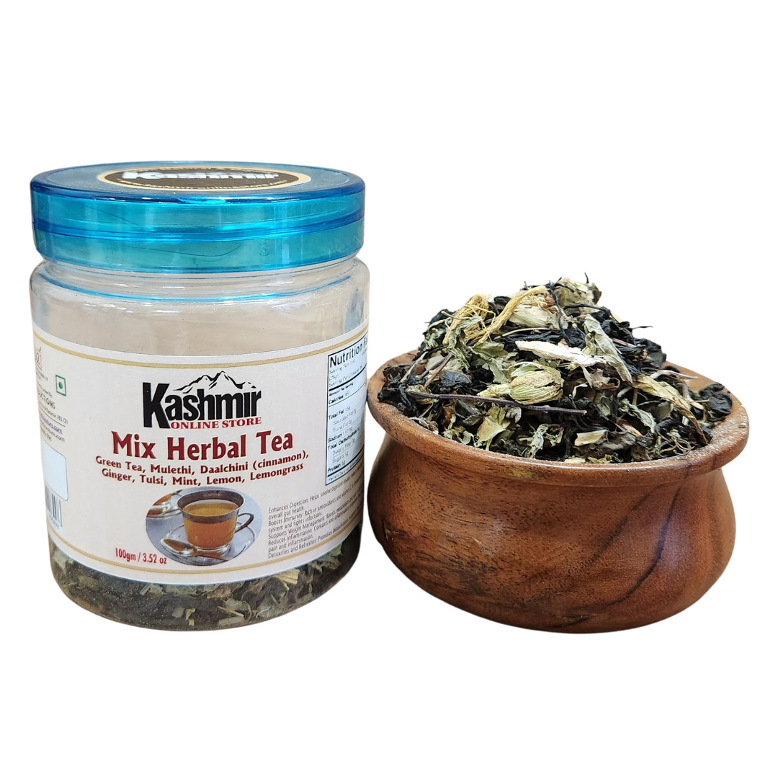 100% Natural & Organic Kashmir Online Store Mix Herbal Tea Good For Health.