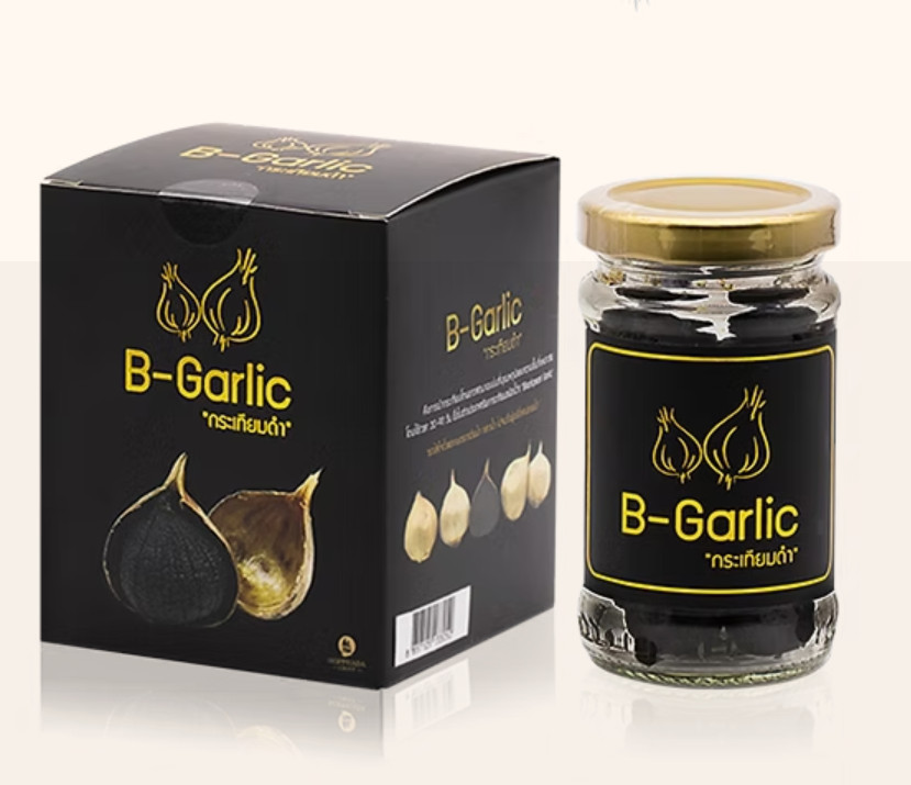 B-Garlic Fermented Black Garlic – 60g – Comes in Glass Jar