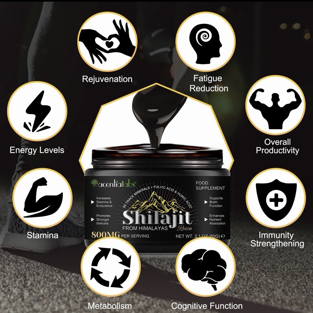 7Pack 100% Himalayan Shilajit, Soft Resin,Organic,Extremely Potent,Fulvic Acid