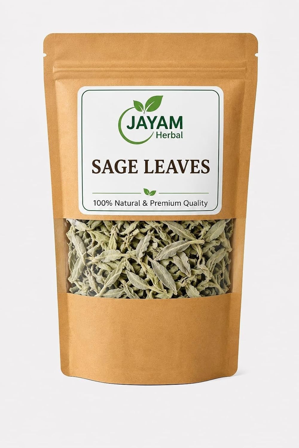 Jayam herbal Dried White Sage Leaves 100g | Premium Natural White Sage Dried