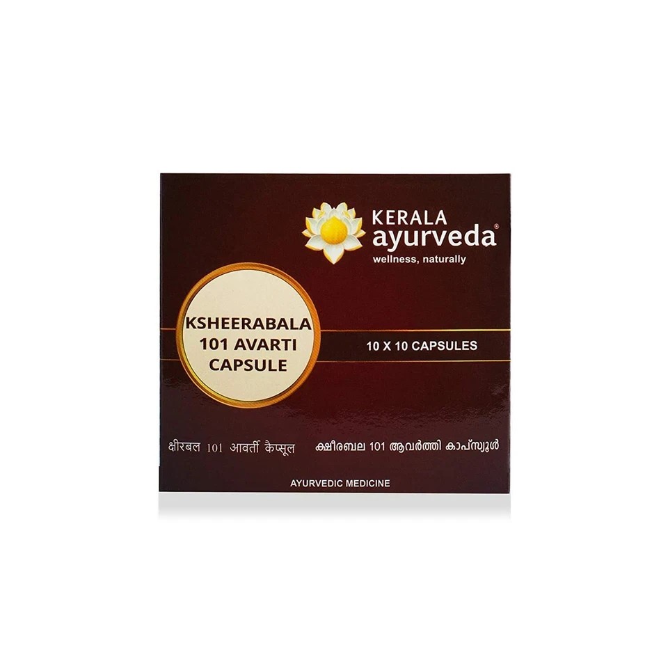 Kerala Ayurveda Ksheerabala 101 Avarti – 100 Capsules Herbal Ayurvedic