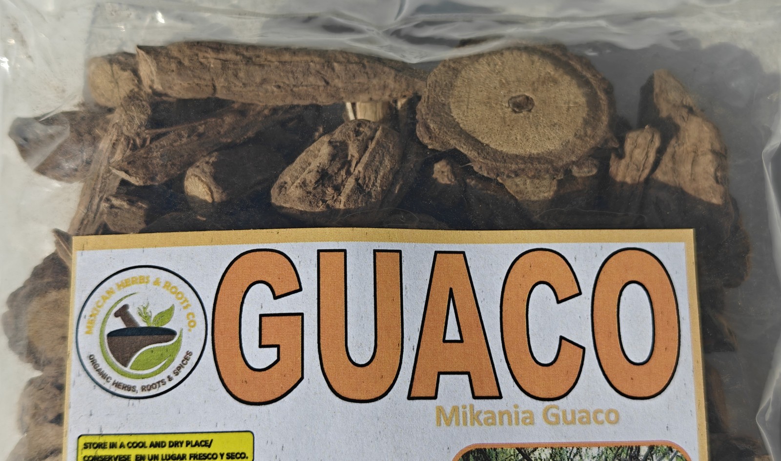 Guaco,Palo Guaco, Raiz de guaco, mikania guaco, Huaco, bejuco guaco 4oz/113g