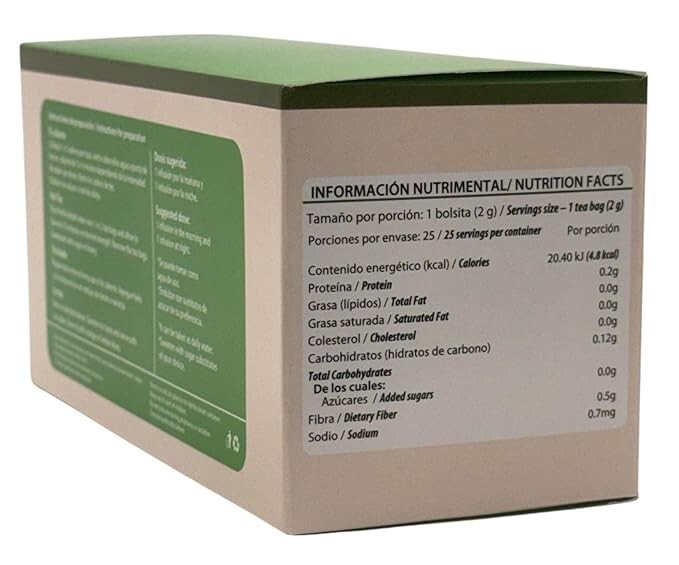 Moringa y guanabana te (té de moringa y guanábana) 25 bolsitas de té, veganas,