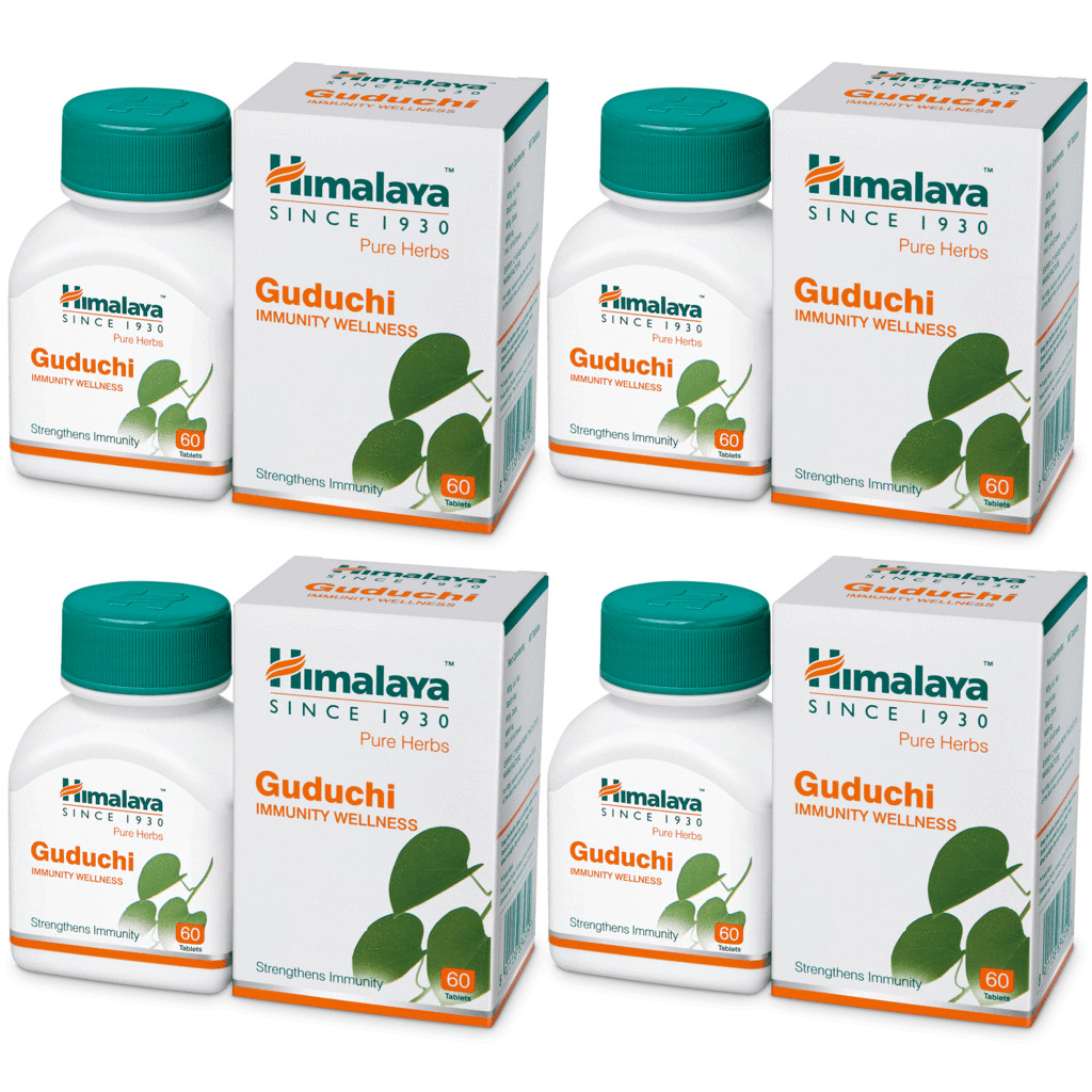 4 x Himalaya Guduchi ( 60 Tablets Each ) For Immunity & Detoxification