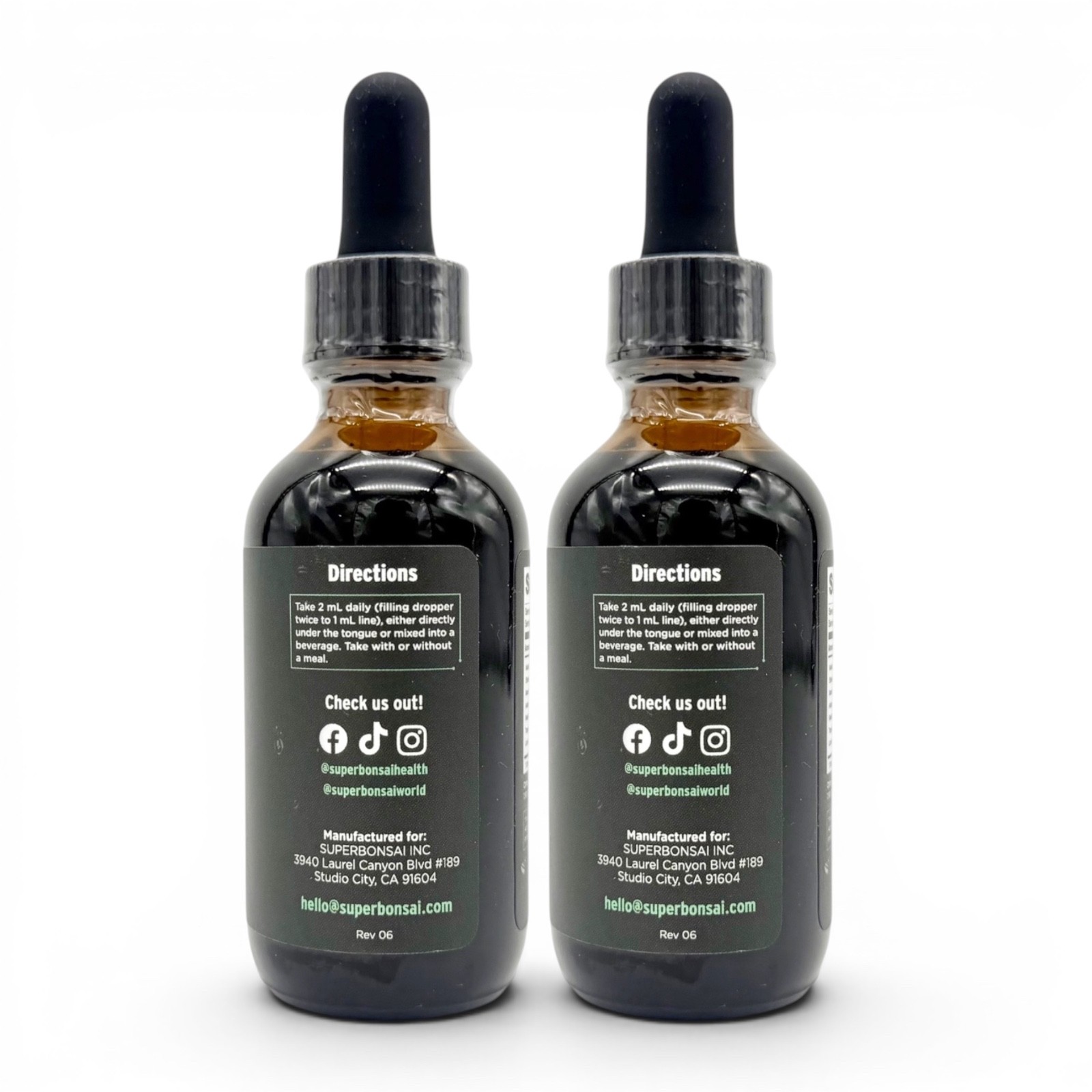 Super Lungs Liquid Drops 2oz Daily Lung Cleanse & Support Supplement Set Of 2