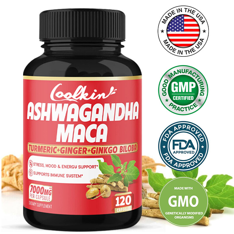 Ashwagandha & Maca 7000mg – Men’s Health,Testosterone Booster,Energy & Endurance