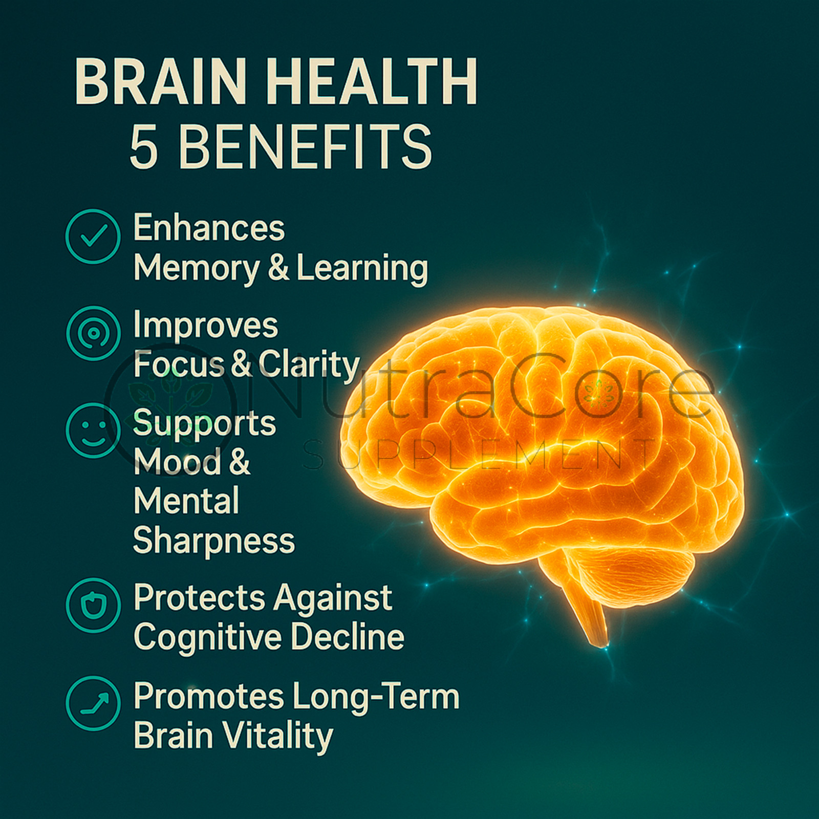 Neuro Boost Capsules-(Lions Mane, L-Tyrosine, Magnesium)-100% Natural & Vegan