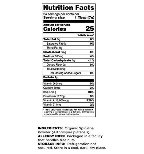 Terrasoul Superfoods Organic 6 Ounce (Pack of 1), Blue & Green Algae