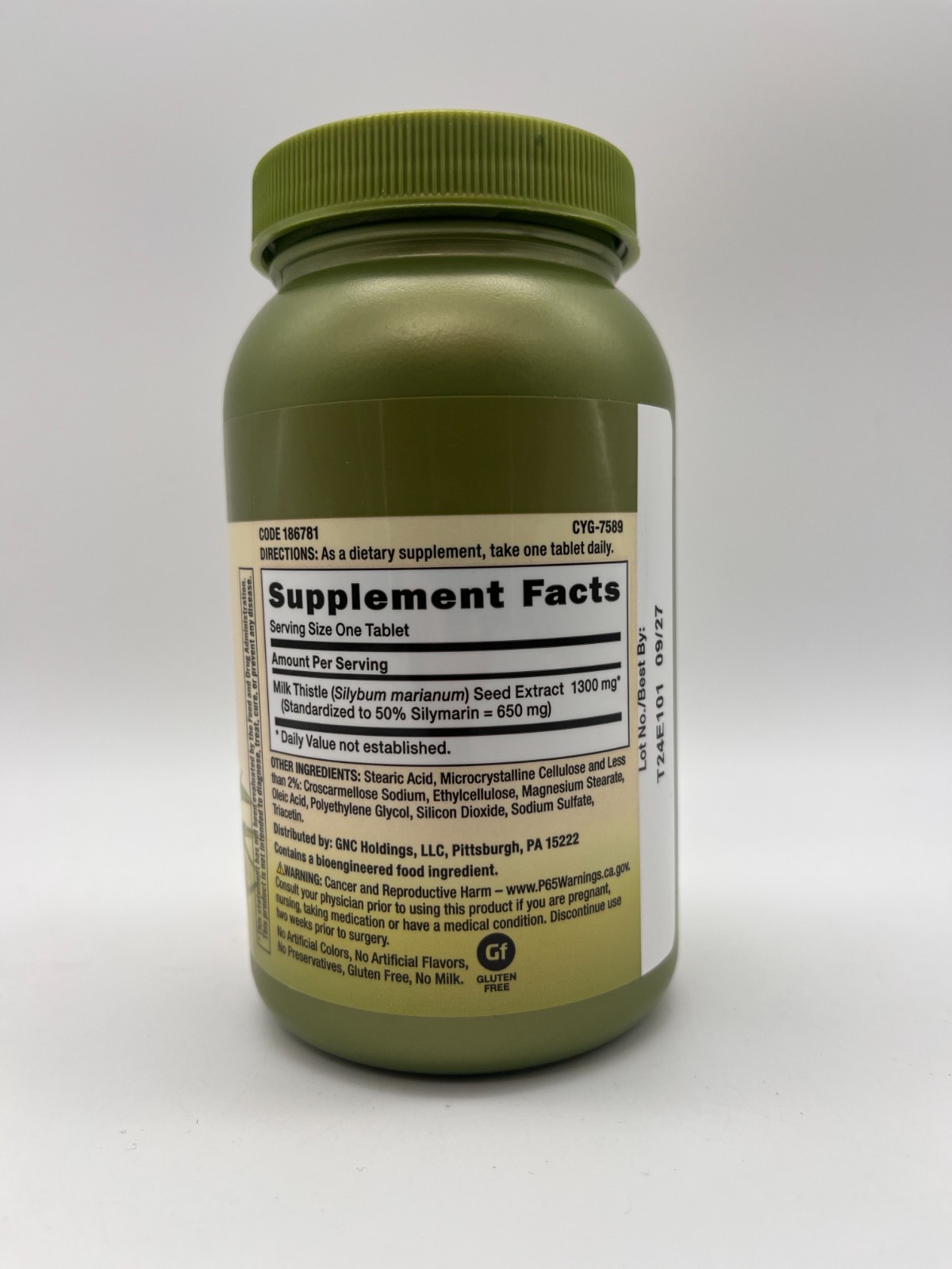 GNC MILK THISTLE 1300mg EXTRA STRENGTH 120 TABLETS EXP 9/27 SEALED MR 715