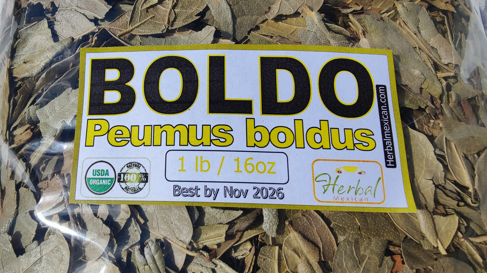 Boldo, Hojas de Boldo, Te de Boldo, Peumus boldus, Boldo Tea 16oz Premium !!!
