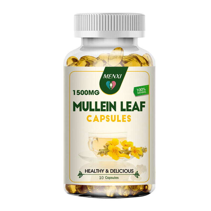 Mullein Capsules Lung Support | Respiratory Health & Immune Boost Herbal Extract