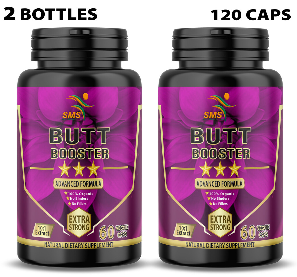 BUTT BOOSTER PILLS STRONG ORGANIC PUERARIA MIRIFICA 120 CAPSULES BUST GROWTH