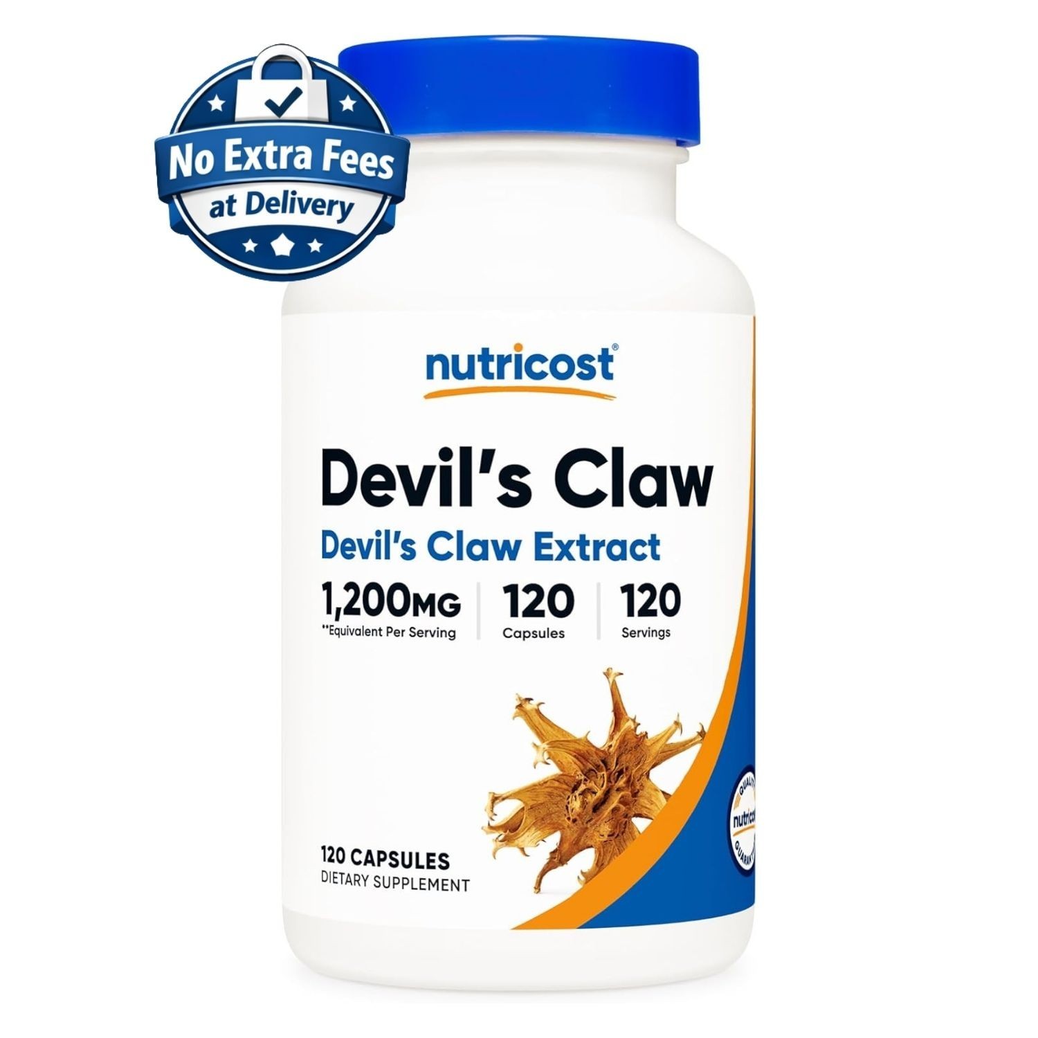 Extracto de Raíz de Garra del Diablo 1200 mg | 120 Cápsulas | 120 Porciones