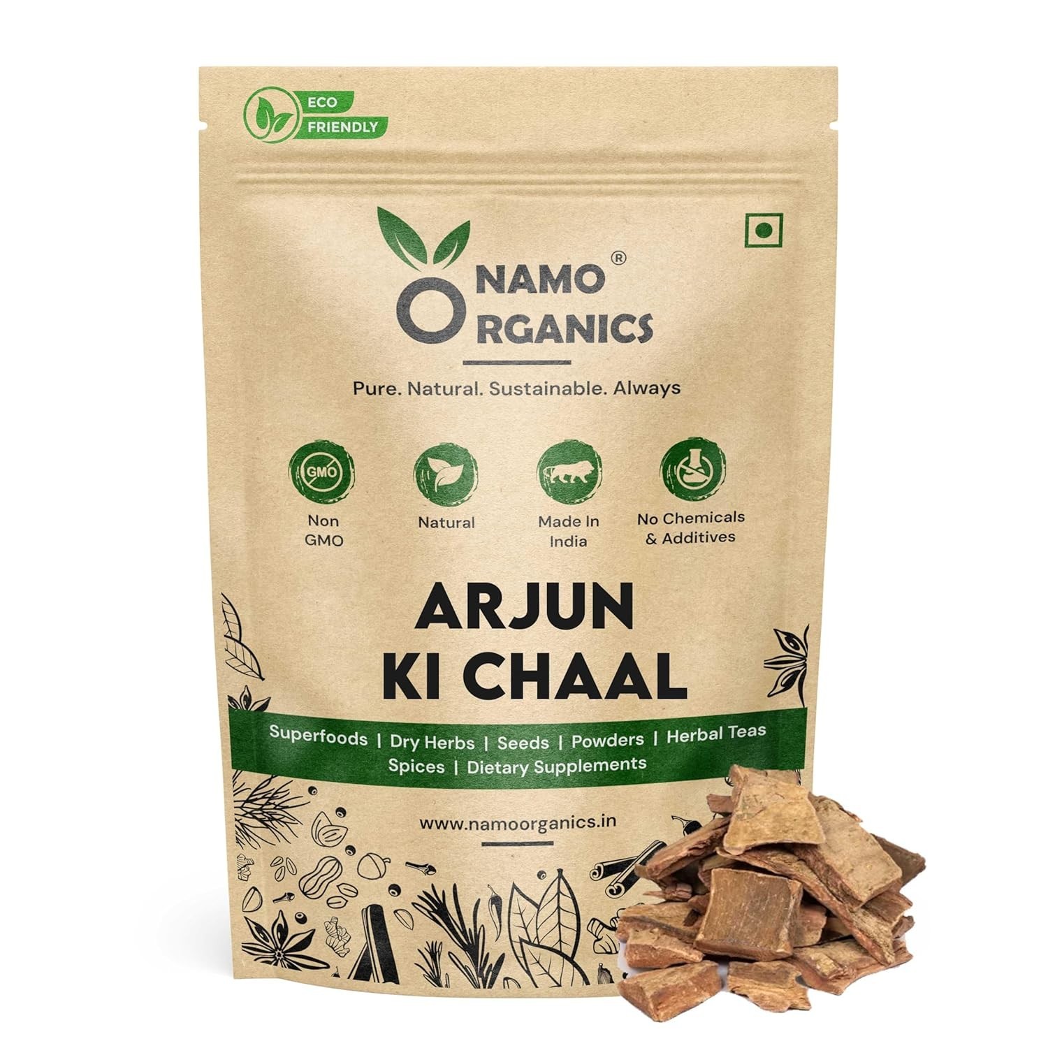 Arjun Ki Chaal 400g Arjuna Bark Natural Sun-Dried Herbal Bark | Premium Quality