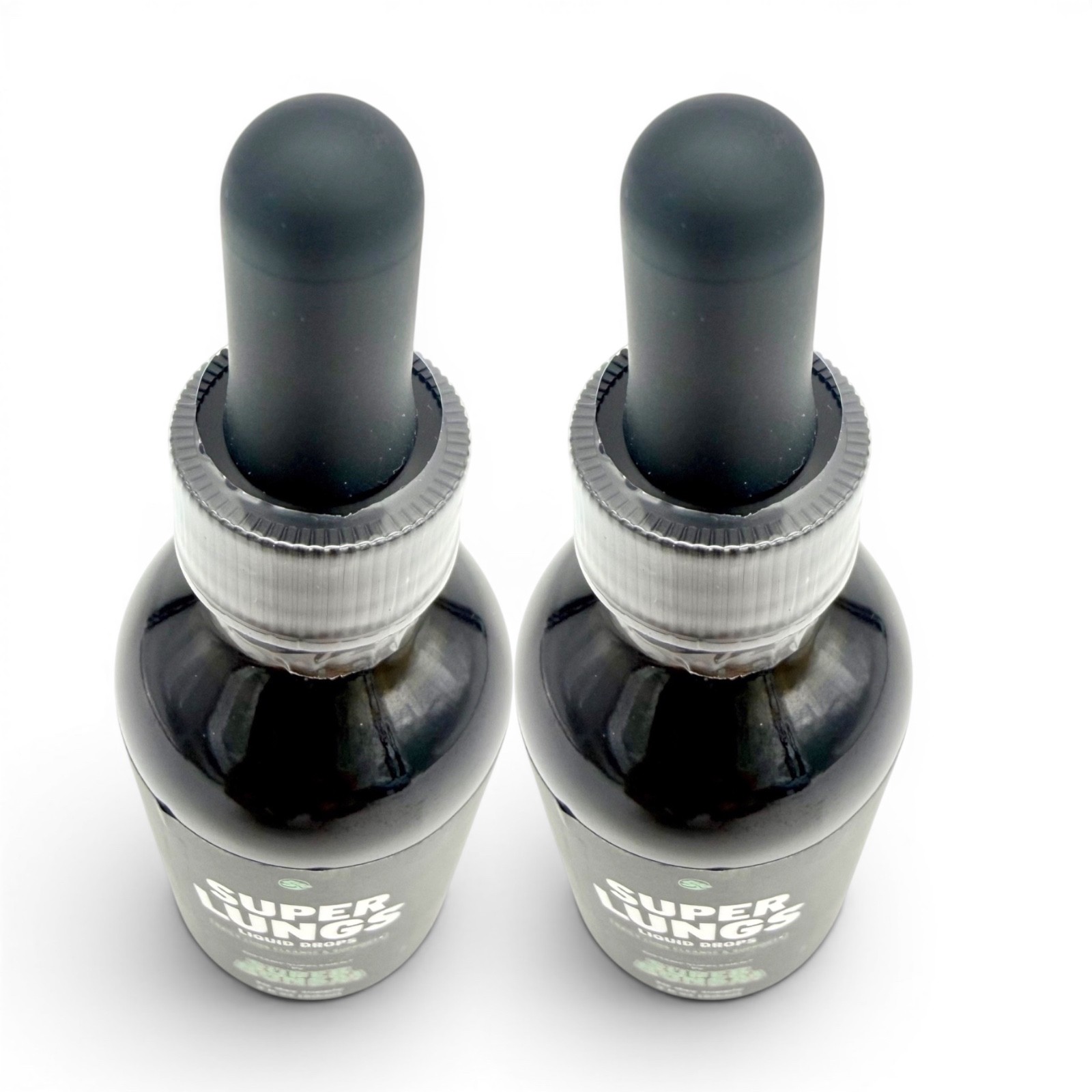 Super Lungs Liquid Drops 2oz Daily Lung Cleanse & Support Supplement Set Of 2