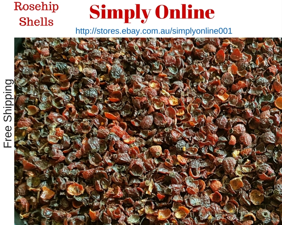 BULK 400 grams Certified Organic ROSEHIP – Rosa canina – dried rose hips shells