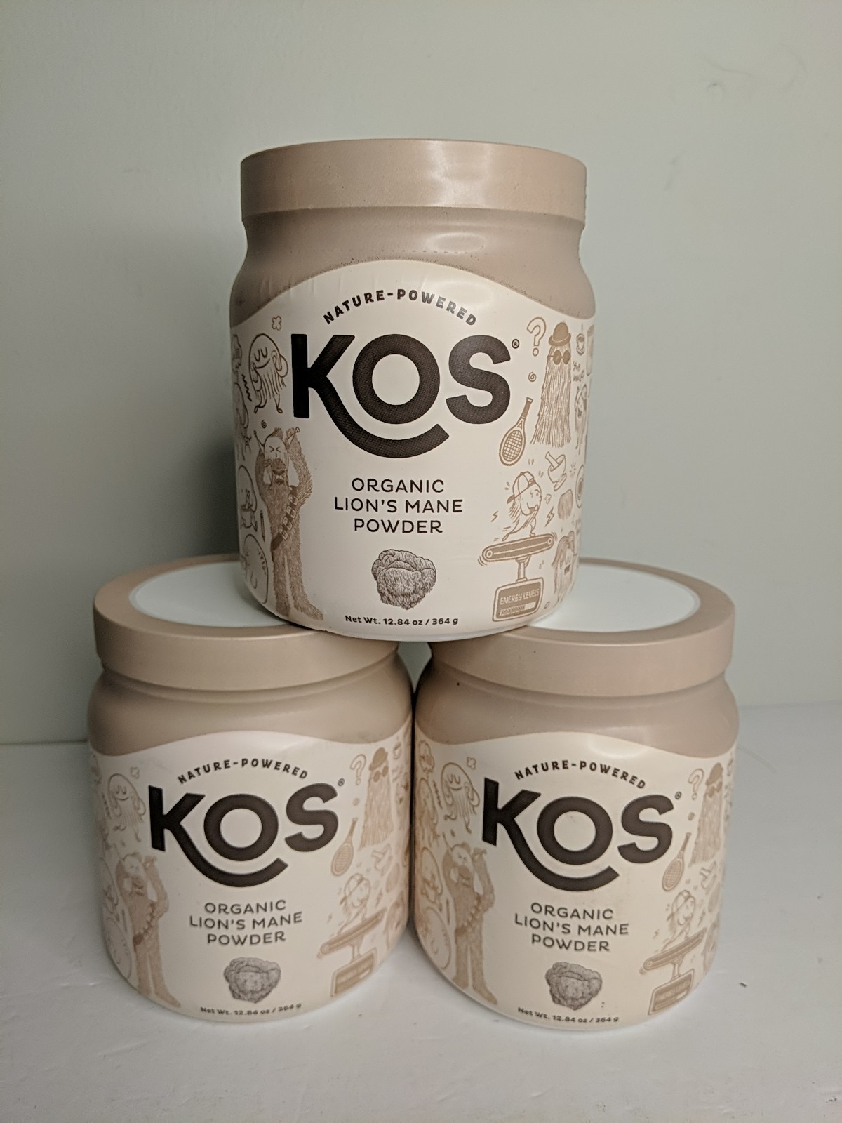 3x Organic Lion’s Mane Powder 12.84 oz (364 g) BB 06/18/2027