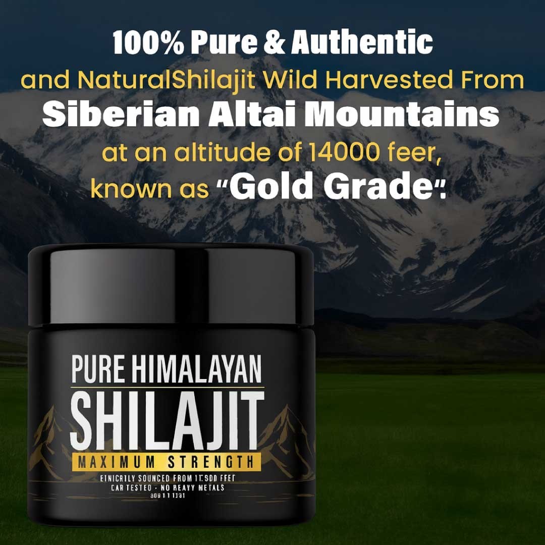 100% Pure Himalayan Organic Shilajit Resin