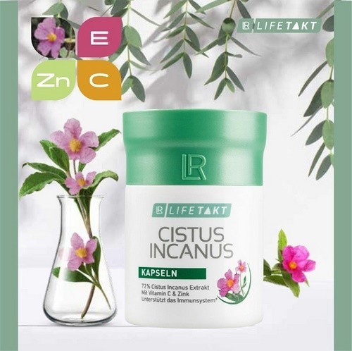LR Lifetakt Cistus Incanus Throat Kapseln Vitamins C and E 60 pcs