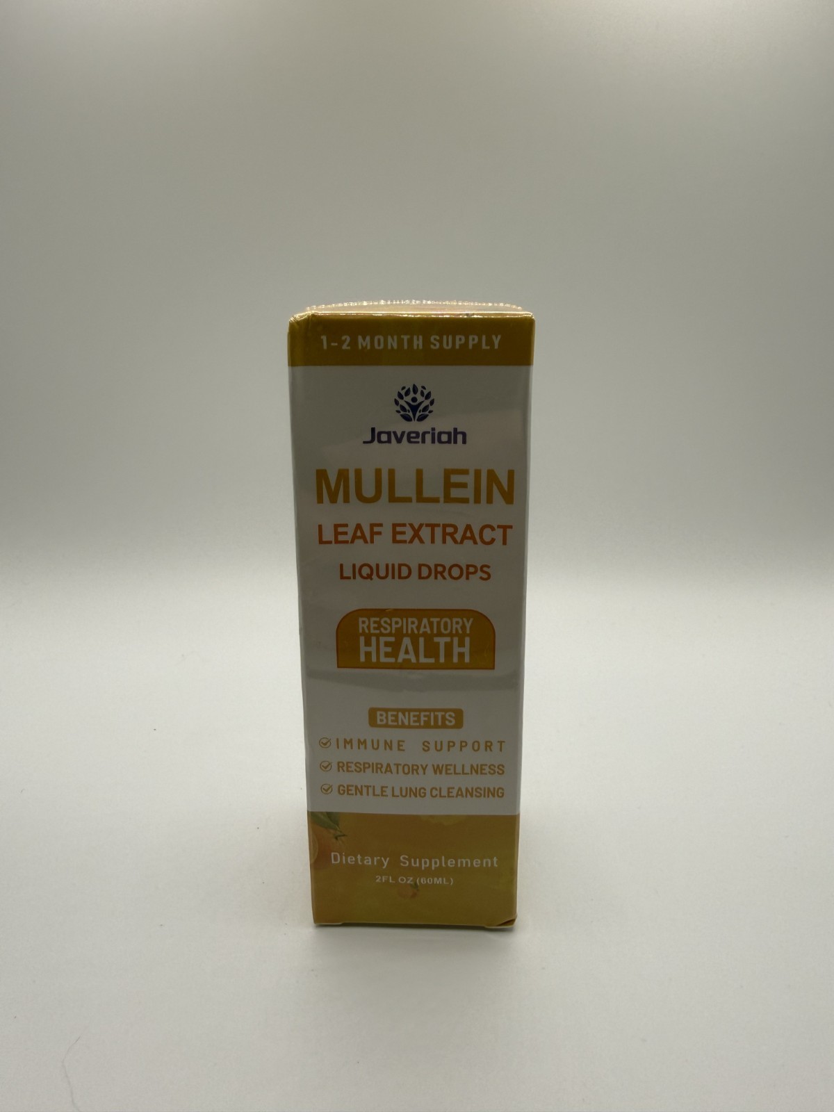 Javeriah Mullein Leaf Extract Liquid Drops Respiratory Health 2fl oz – Brand New