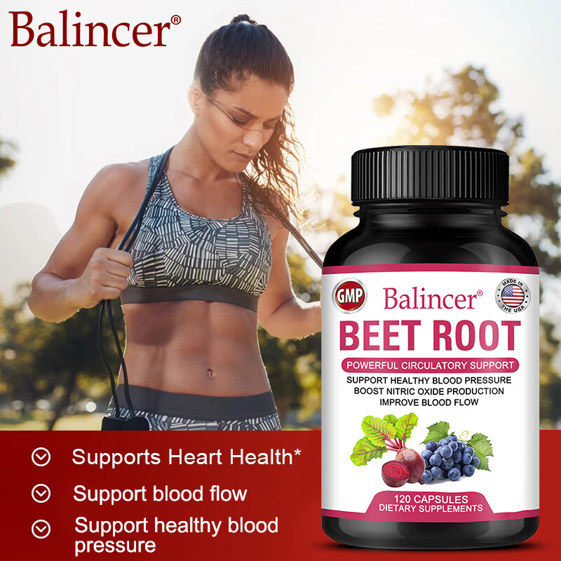 Organic Beet Root Powder Capsule 1050mg per serving Aids in Healthy Circulation