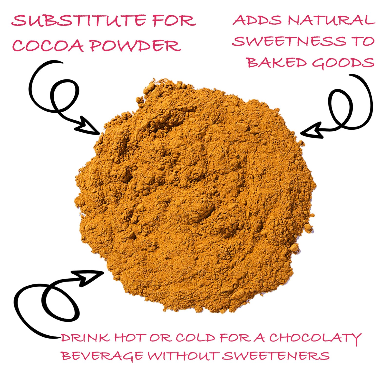 Worldwide Botanicals Organic Carob Powder – Medium Roast – Gluten Free, Super Fo