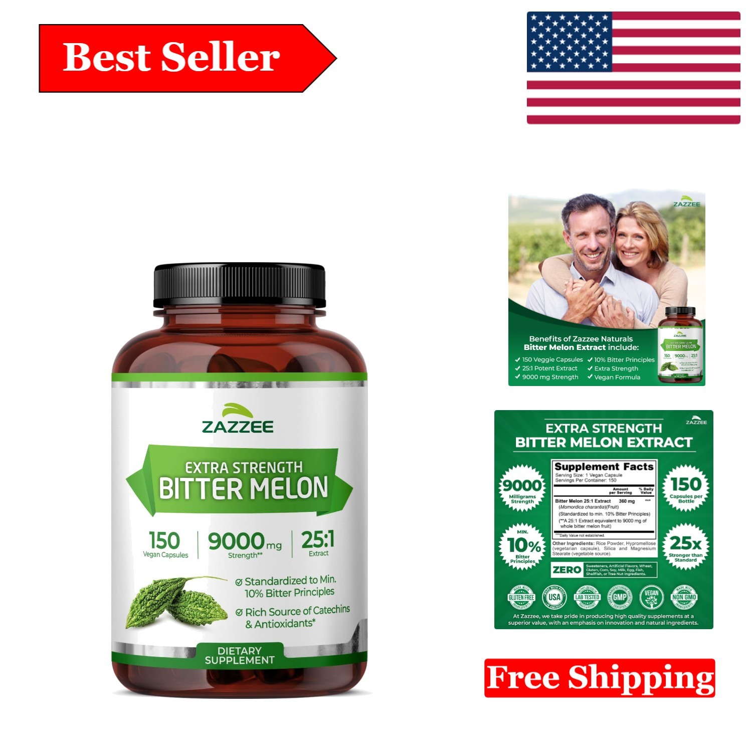 Ultra Strength Bitter Melon 25:1 Extract — 150 Capsules for Optimal Health