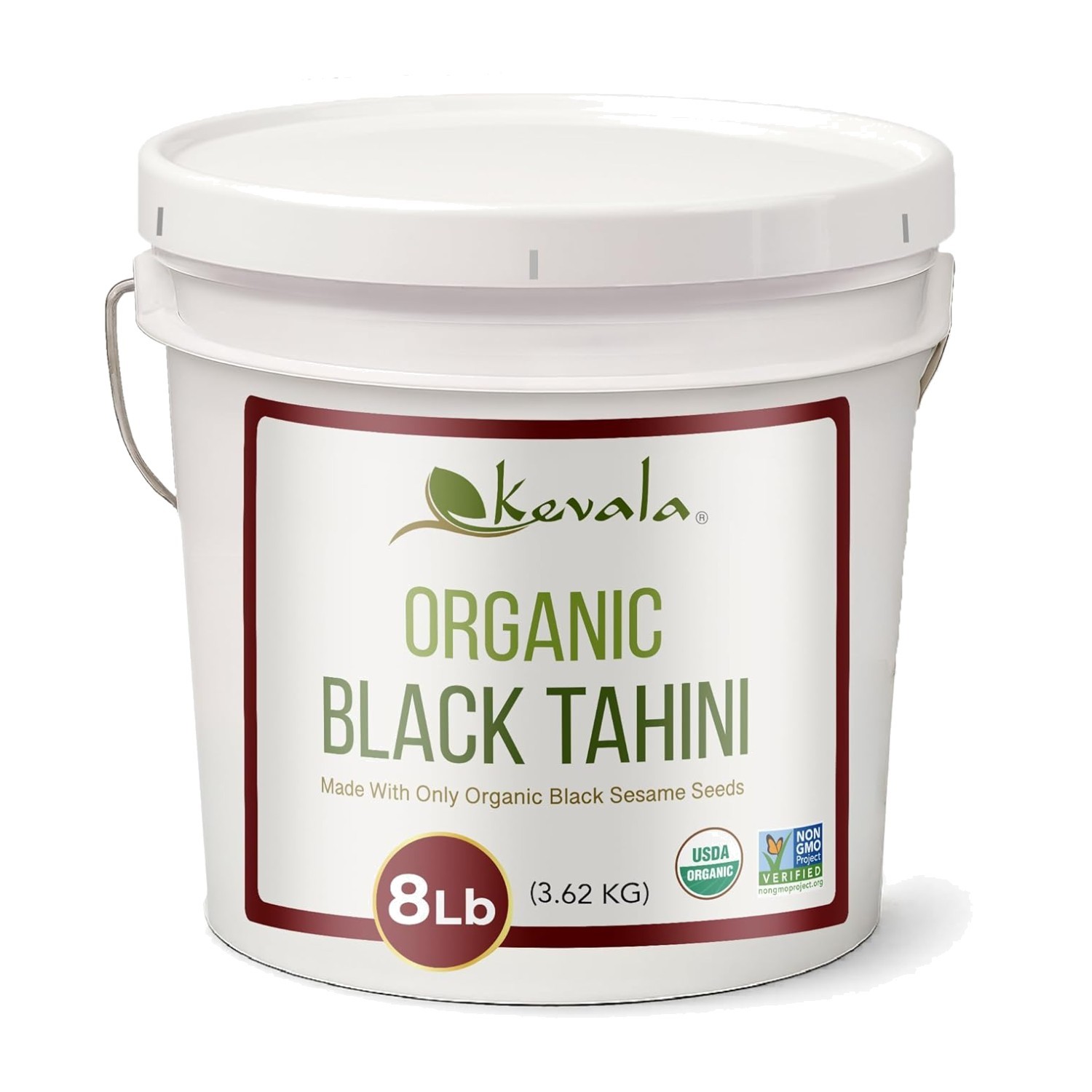 Organic Black Tahini Paste – 8 lb Bulk Gluten-Free