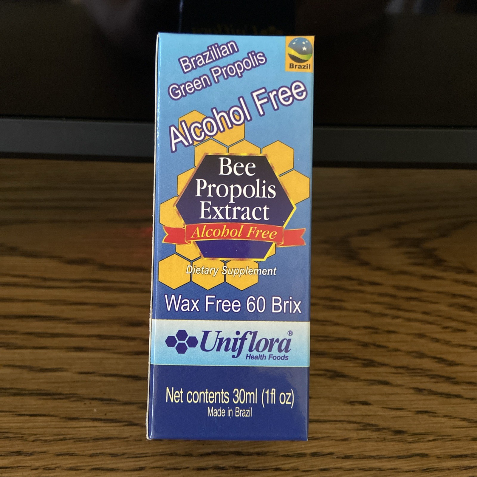 BRAZILIAN GREEN BEE PROPOLIS LIQUID EXTRACT ALCOHOL FREE 60 BRIX – 30 ml