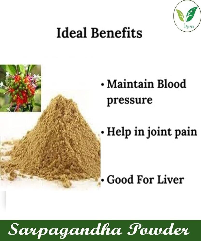 Sarpgandha Churna/Sarpagandha Powder Rauvolfia Serpentina , 100% Herbal & Pure