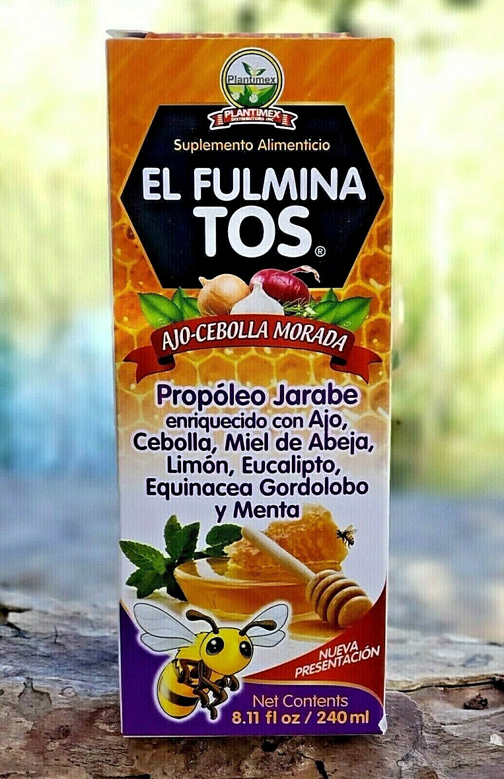 Fulmina Tos Natural ✅ Honey Cough Relief Syrup Jarabe Natural Para La Tos