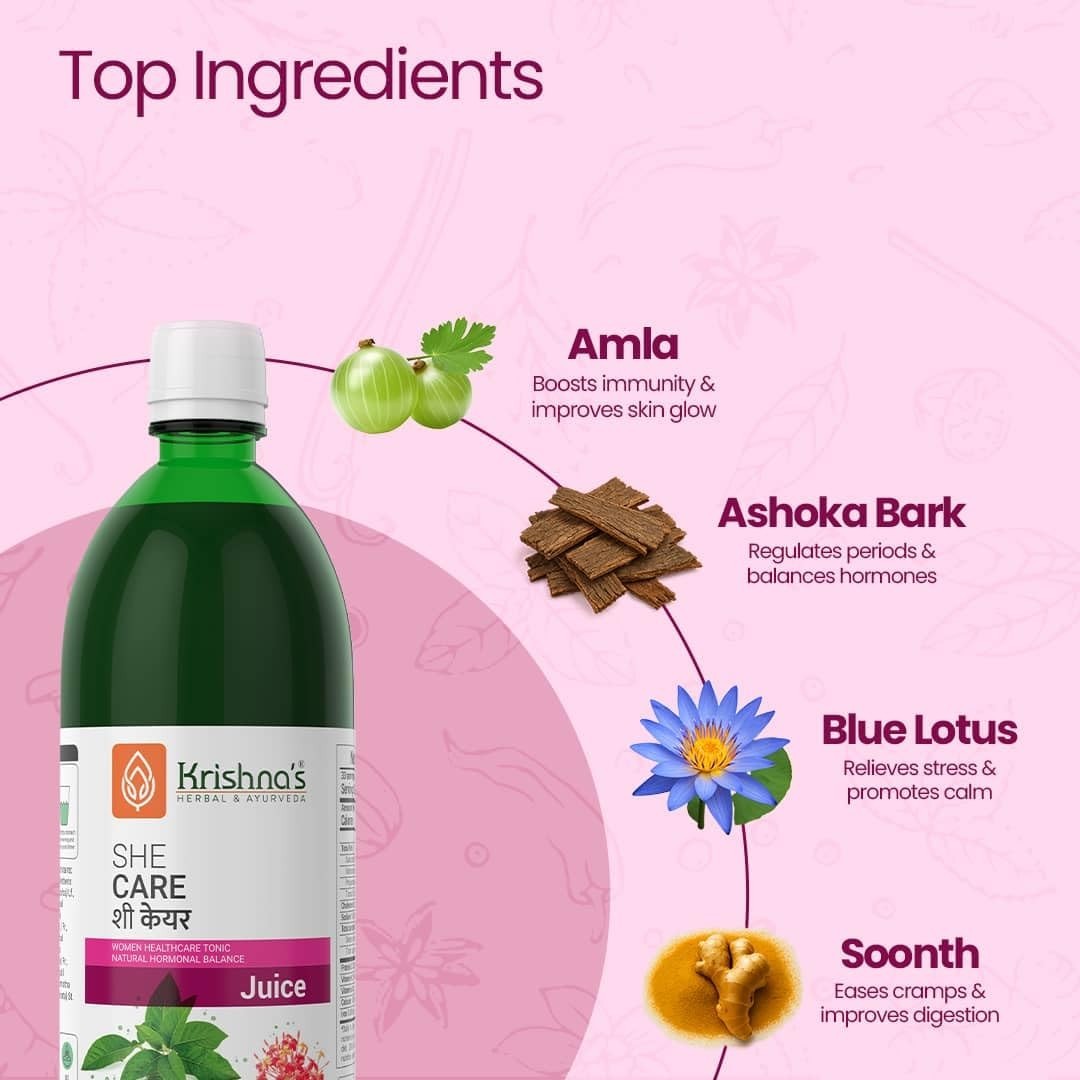 KRISHNA’S HERBAL & AYURVEDA Supplement for Hormonal Balance,PCOS,PCOD, 1000ml
