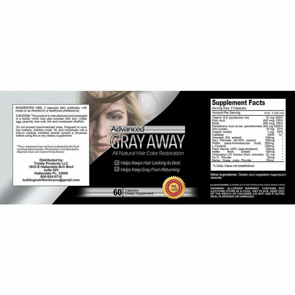 Anti Gray Hair Supplements Color Restoration & L-Glutamine Tablet Muscle Growth