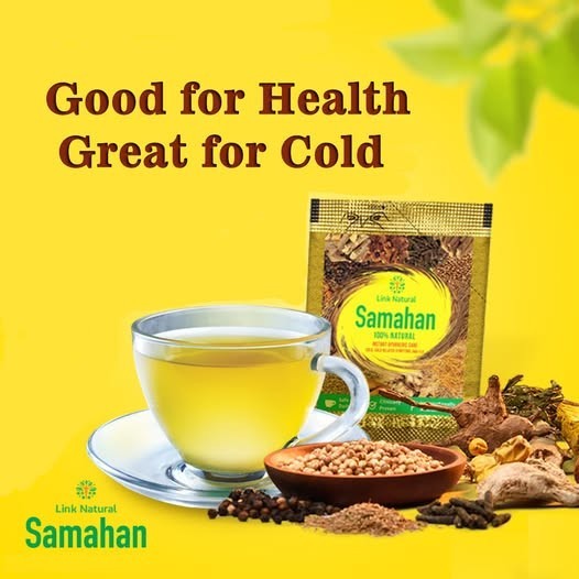 Sri Lanka Herbal Te, Link Samahan, Ayurvedic, Cold, Flu, Supplement, 10 Sachets