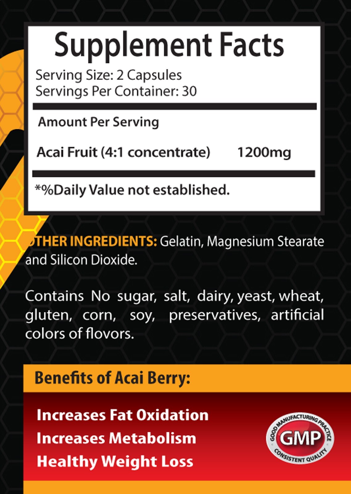 Heart vitality support – ACAI BERRY SUPPLEMENT – anti-inflammatory diet 2Bot