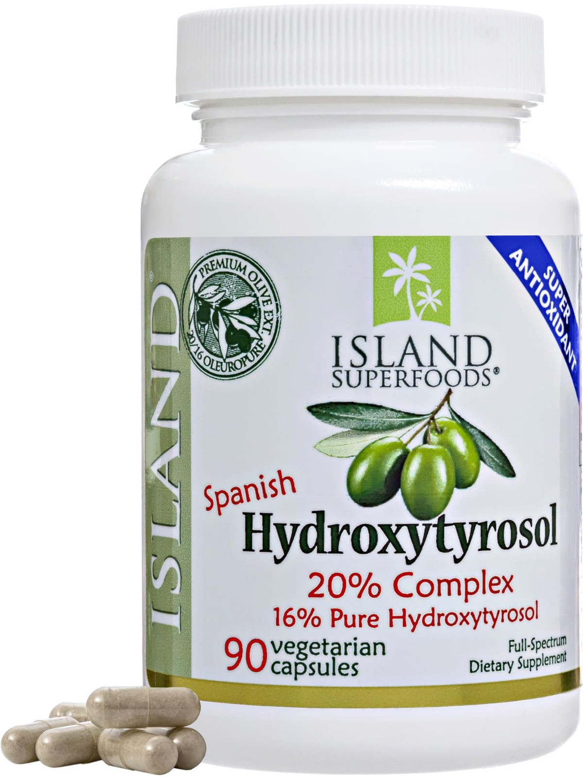 Hydroxytyrosol Olive Extract 100 mg 90 Capsules – Spanish Quality