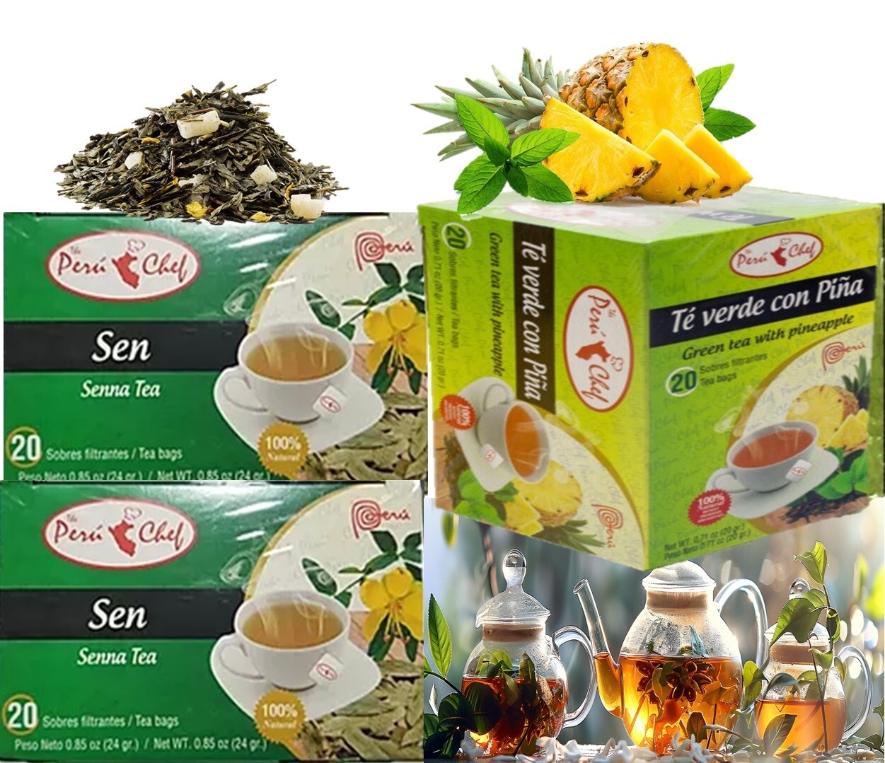 3 x PIÑA SLIM TEA GN+VIDA PINA LIM TEA 3 Boxes TEA DIET. DETOX WEIGHT CONTROL