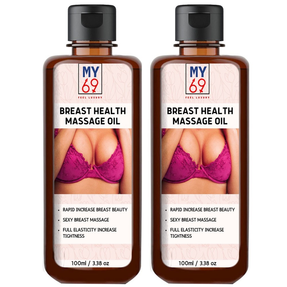 (PACK 2) MY69 Herbal Breast Massage Oil – Natural Skin Estrogen Body Oil 100ML