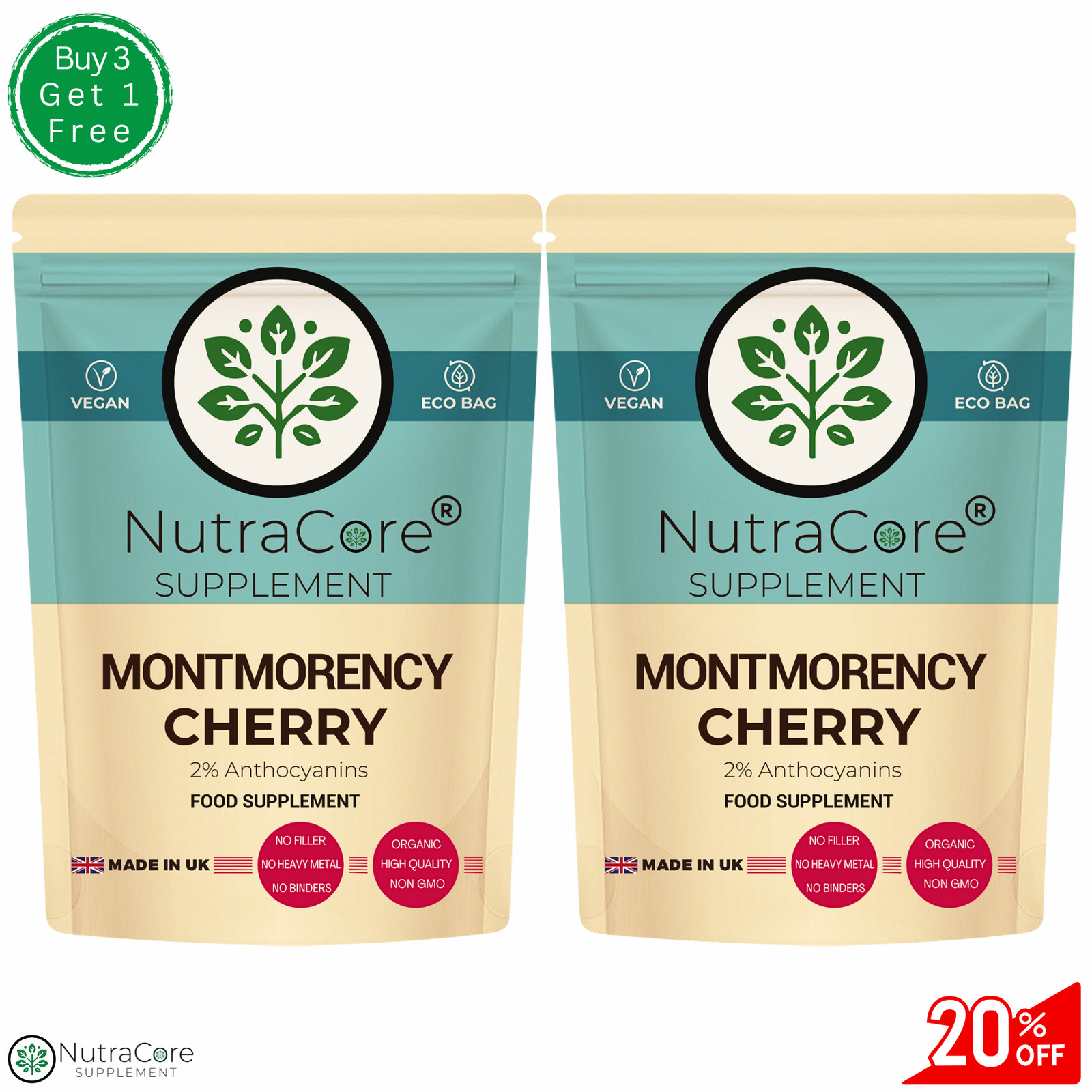 Montmorency Tart Cherry Capsule-5000mg-(2%Anthocyanins)-Muscle, Sport &Sleep Aid