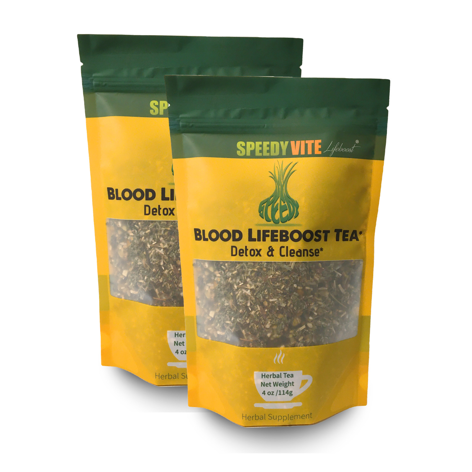 SpeedyVite® Blood LifeBoost® USDA Organic / Wild (4oz/8oz/28bags) Cleansing Tea